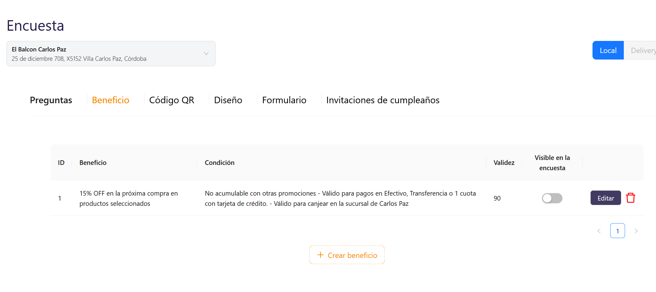 Automatic discounts after customer feedback