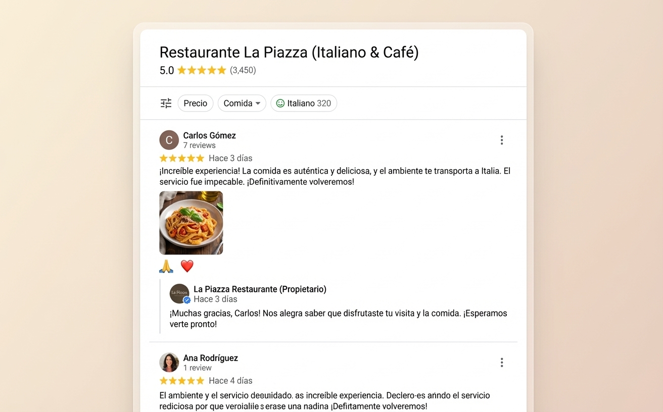 Impact of reviews on Google Maps ranking