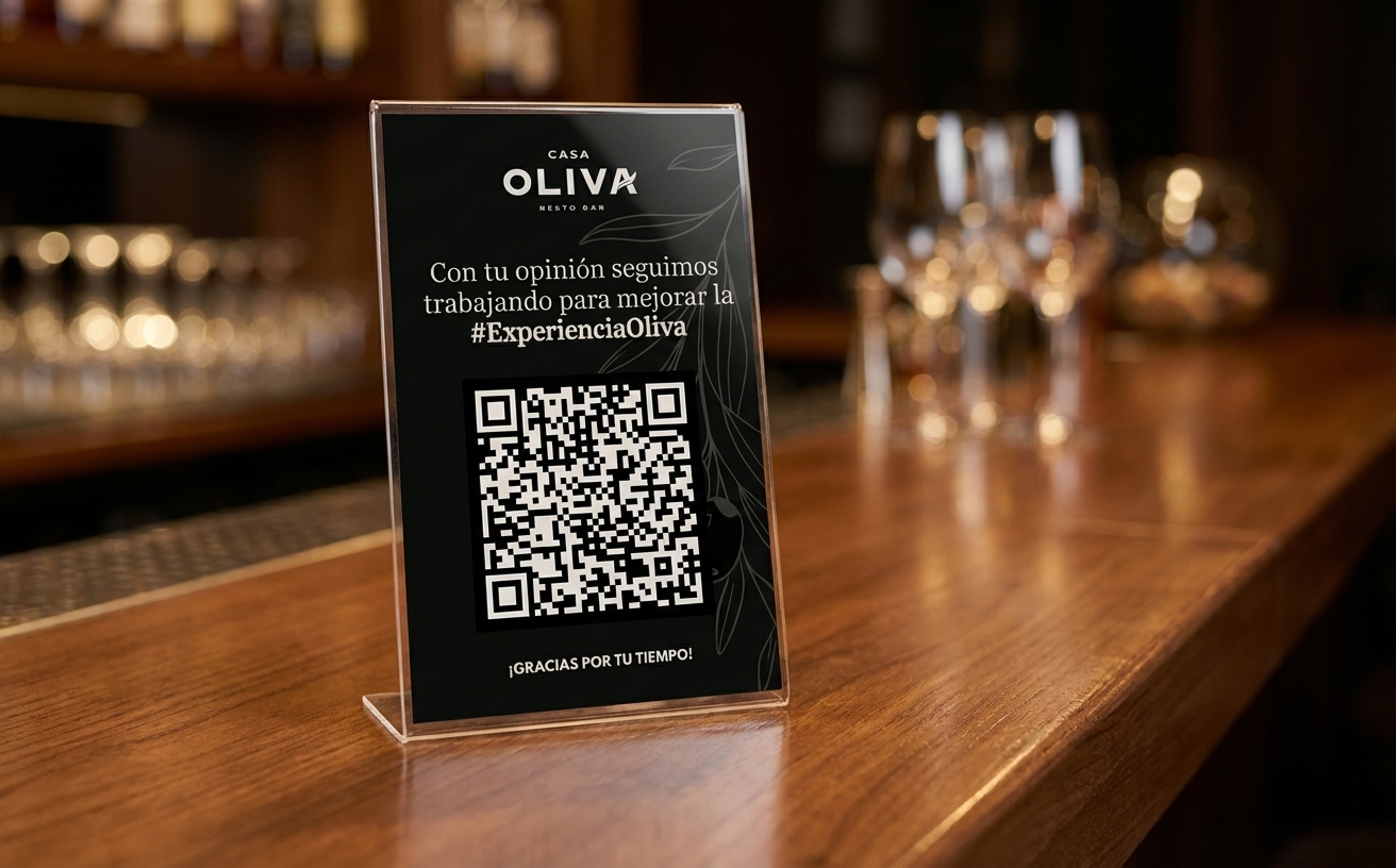 QR code to ask for Google reviews